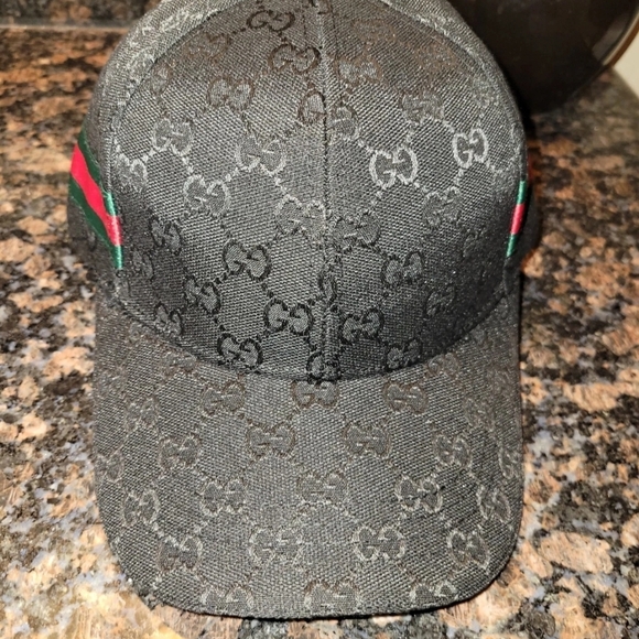 Gucci Black Monogram Baseball Cap - Picture 11 of 11